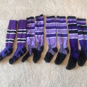 Purple sports socks